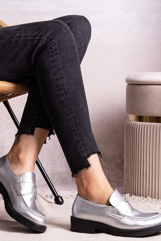 Hõbedased elegantsed Élodie pätsikesed