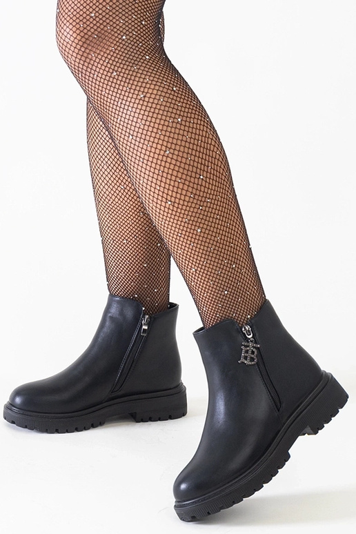 Mustad poolsaapad dekoratiivse...