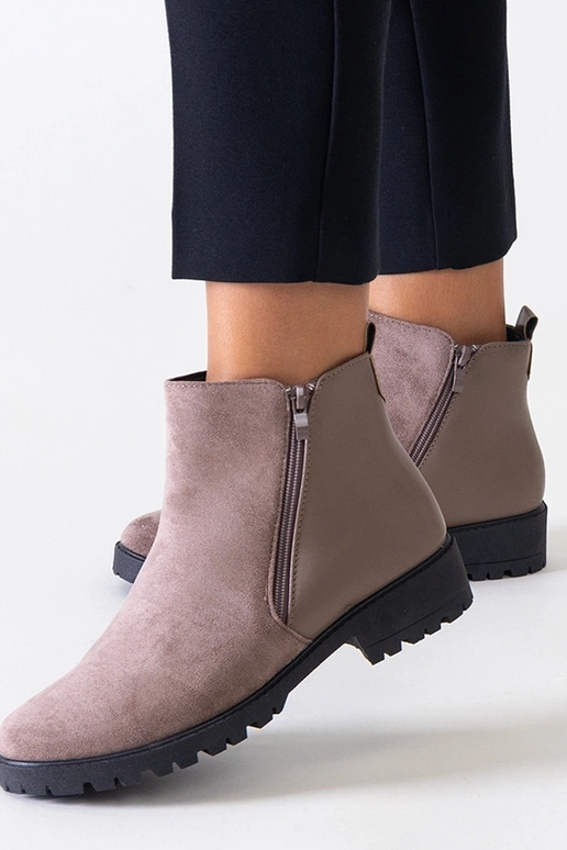 Pruunid kunstnahast platvormkingad Kirla