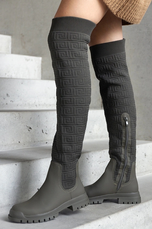 Rohelised Scarlett matist kangast saapad