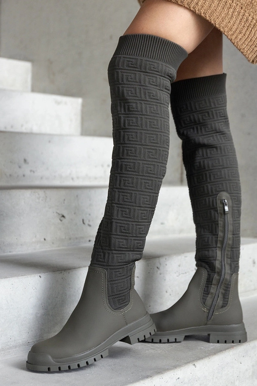 Rohelised Scarlett matist kangast saapad