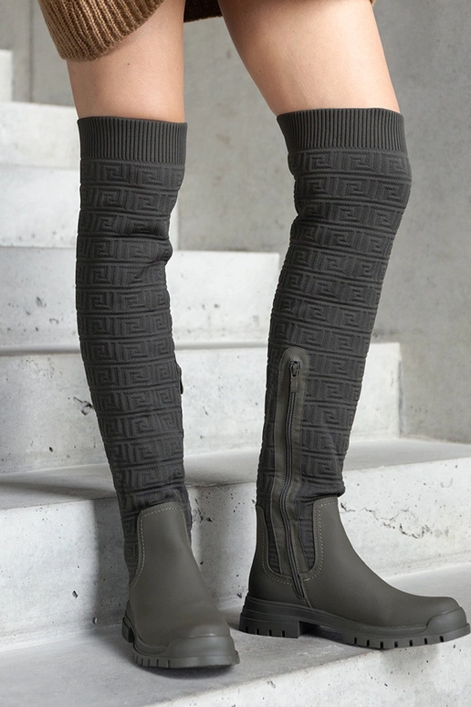 Rohelised Scarlett matist kangast saapad