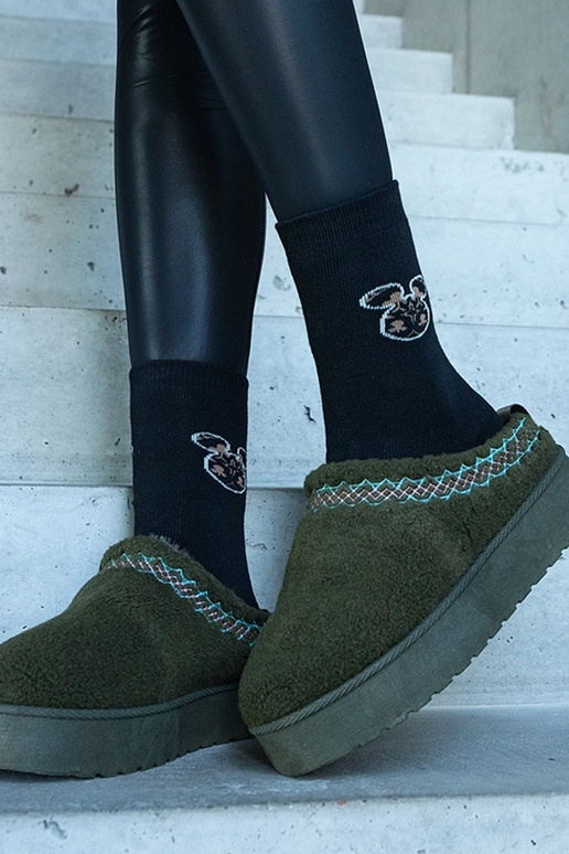 Tikitud Greene mustriga rohelised...