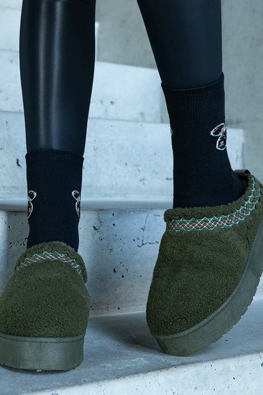 Tikitud Greene mustriga rohelised...