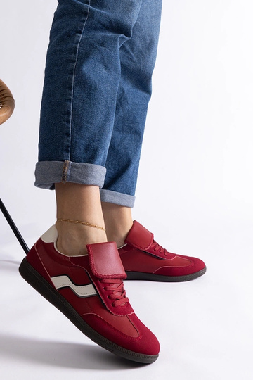 Punased madalad sneakersid paeltega Edelmira