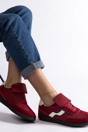 Punased madalad sneakersid paeltega Edelmira 2