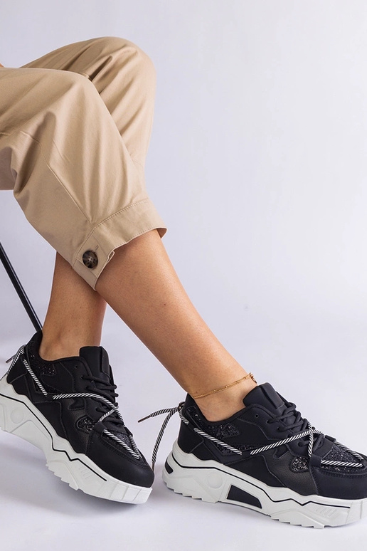 Mustad naiste tossud glitter Agariga Mustad naiste tossud glitter Agariga