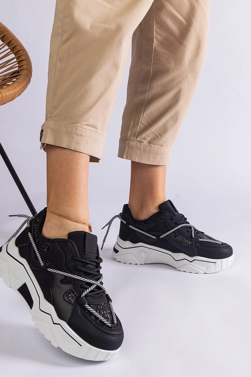 Mustad naiste tossud glitter Agariga Mustad naiste tossud glitter Agariga