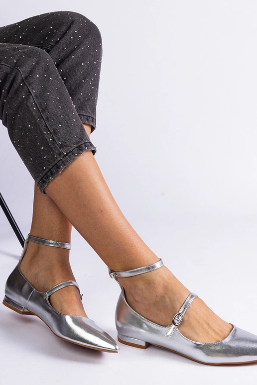 Hõbedased pandlaga pumbad Ewerida