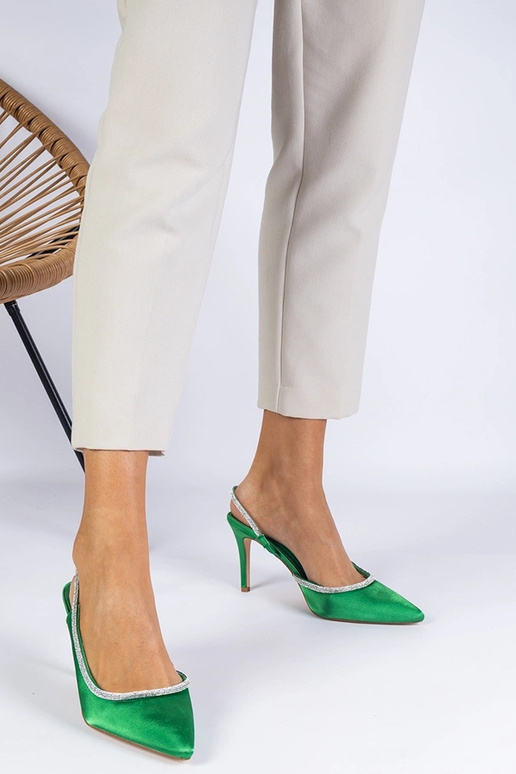 Rohelised satiinpumbad kivide ja...