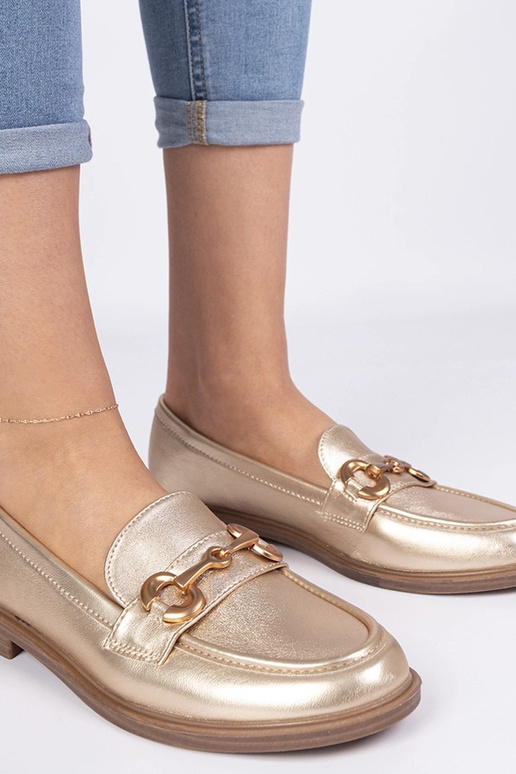 Kuldne naiste mokasiin kuldse...