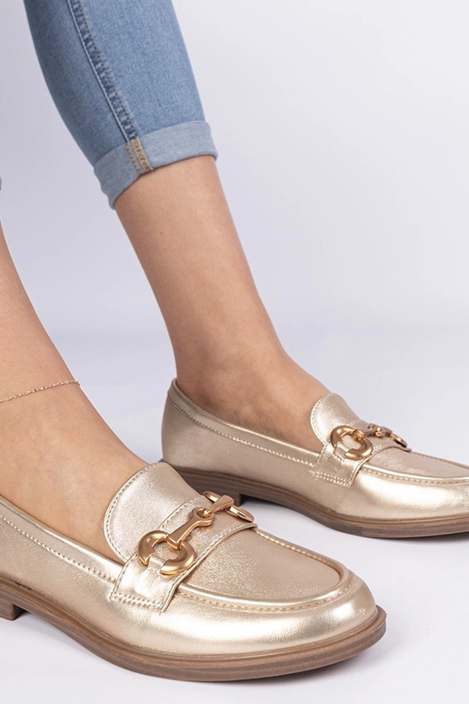 Kuldne naiste mokasiin kuldse...