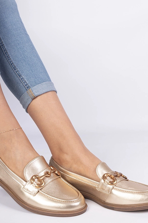 Kuldne naiste mokasiin kuldse...