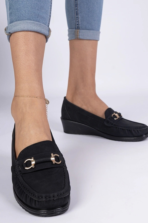 Must naiste mokasiin platvormil Sambada