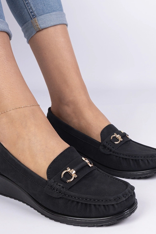 Must naiste mokasiin platvormil Sambada