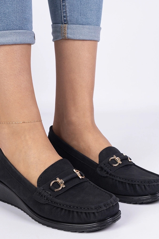 Must naiste mokasiin platvormil Sambada