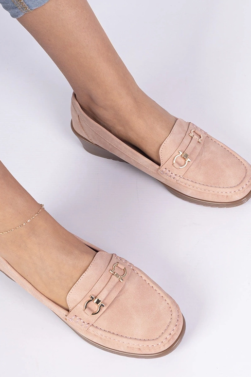 Roosa naiste mokasiin platvormil Sambada