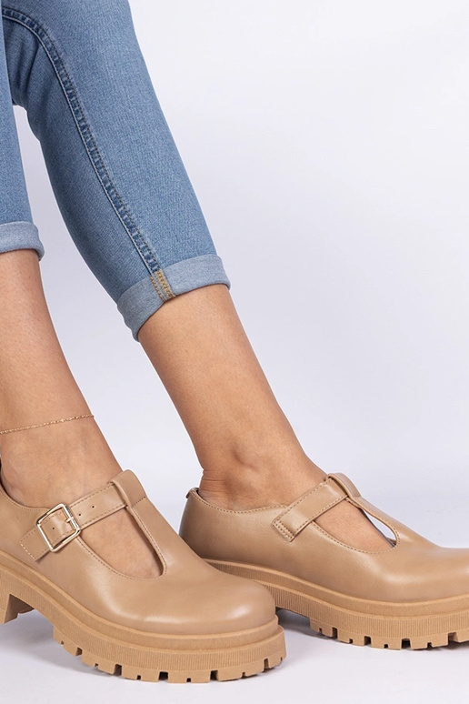 Pruunid platvormkingad kunstnahast...