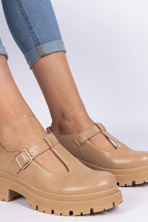 Pruunid platvormkingad kunstnahast...