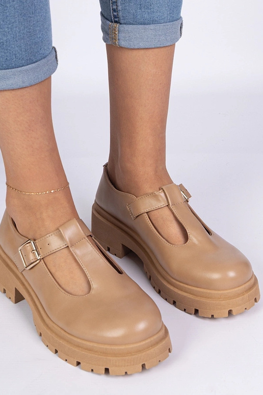 Pruunid platvormkingad kunstnahast...