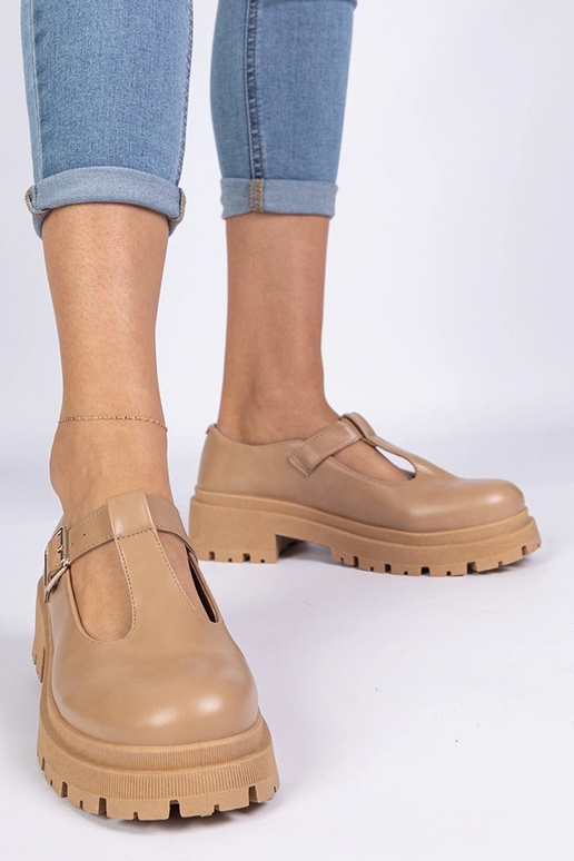 Pruunid platvormkingad kunstnahast...