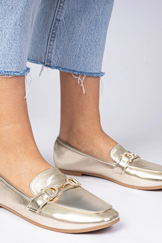 Kuldne elegantne mokassiinid...