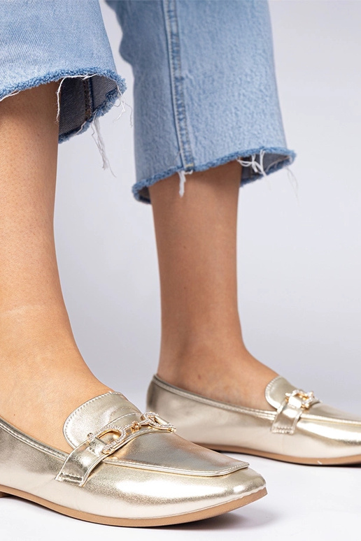 Kuldne elegantne mokassiinid...
