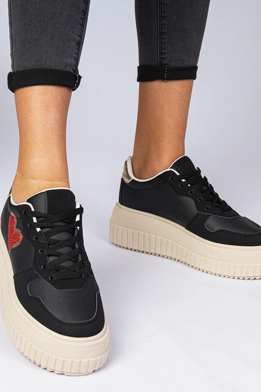 Mustad naiste sneakersid sädelevate... Mustad naiste sneakersid sädelevate...