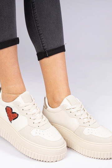 Bežid naiste sneakersid sädelevate südamega Laira 2