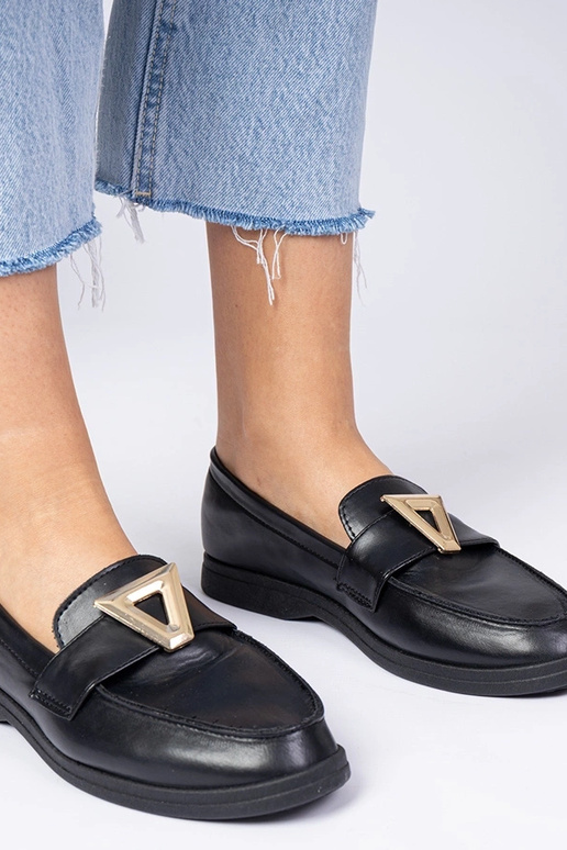 Musta naiste mokasiinid elegantse...