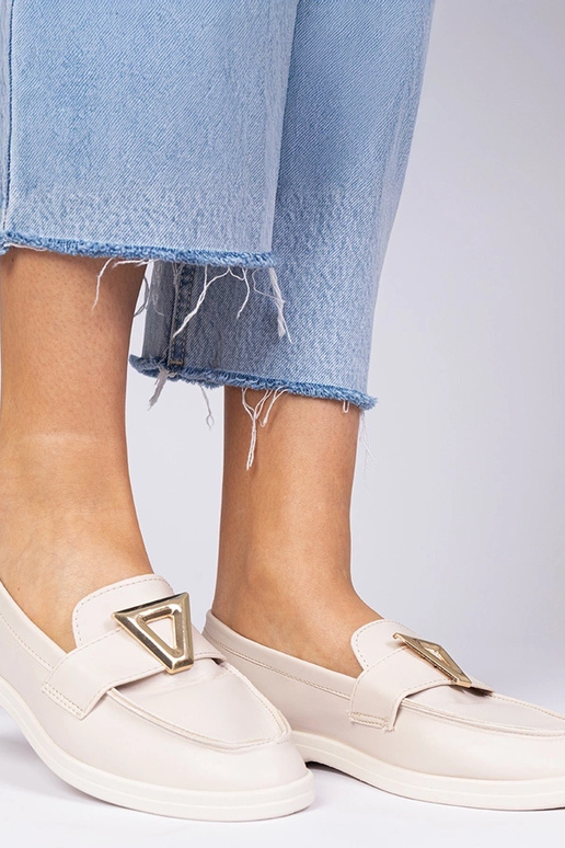 Beežid naiste mokasiinid elegantse...