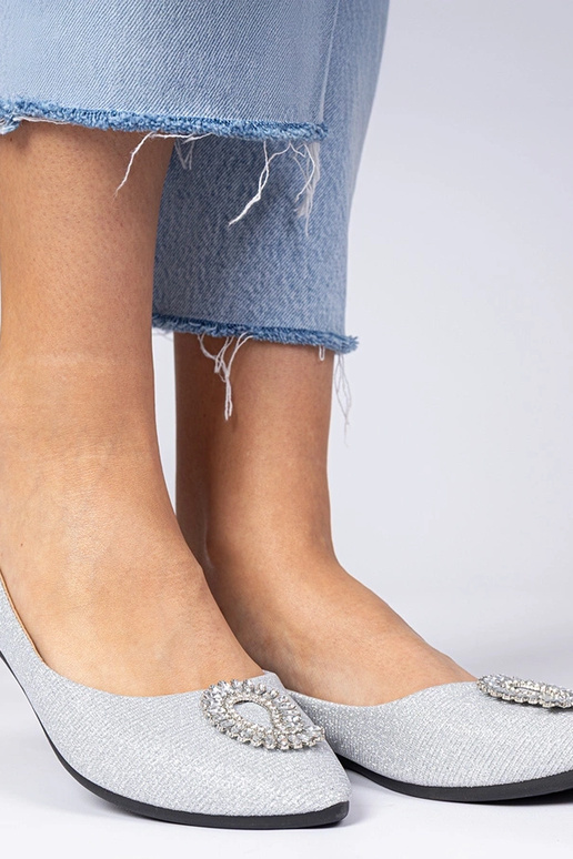 Hõbedased naiste glitter ballerinad...