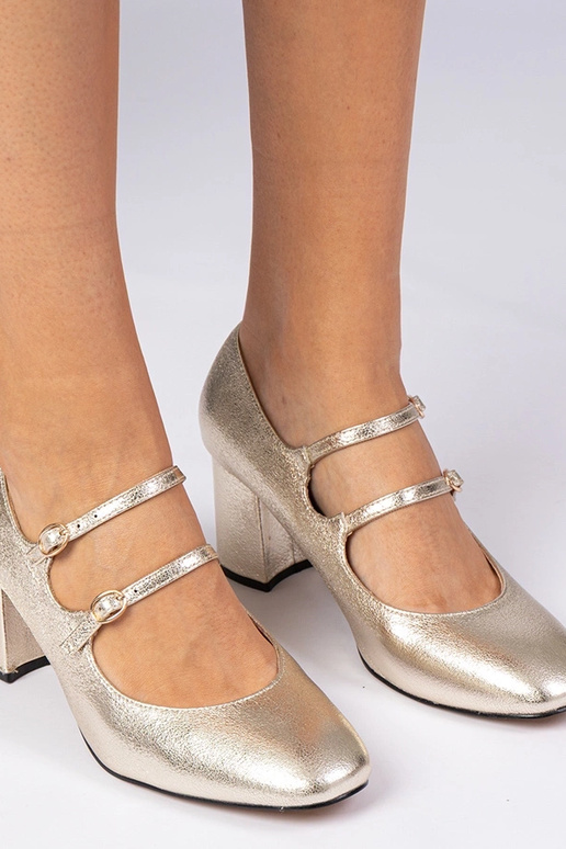 Kuldse rihmaga naiste kontsakingad...