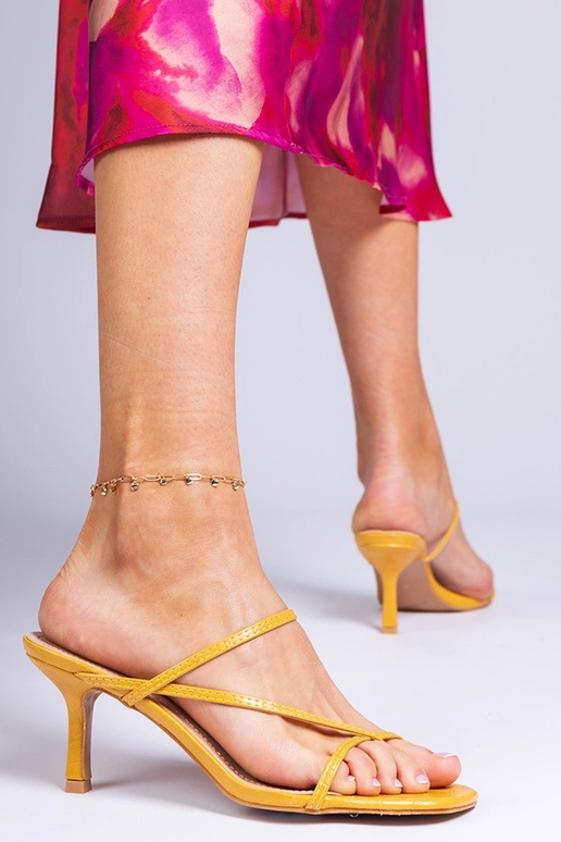 Kollased elegantne naiste sussid...