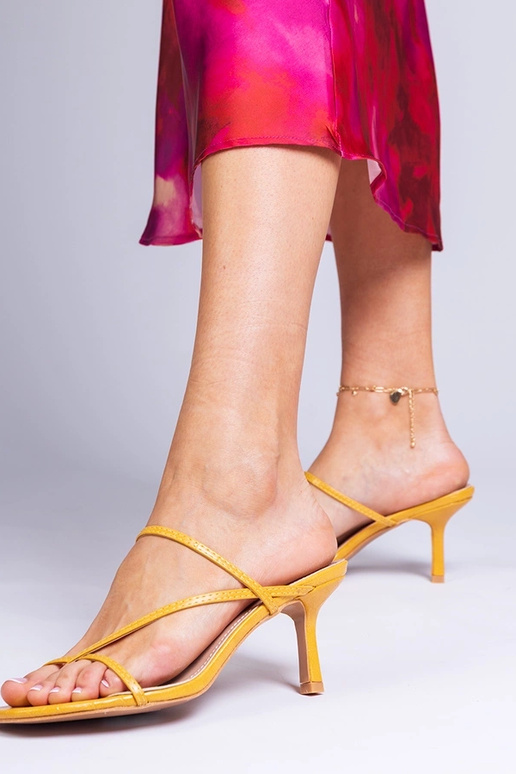 Kollased elegantne naiste sussid...