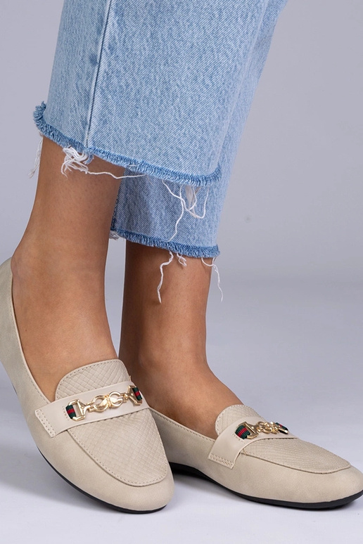 Liivakarva mati mokasiinid kuldse...