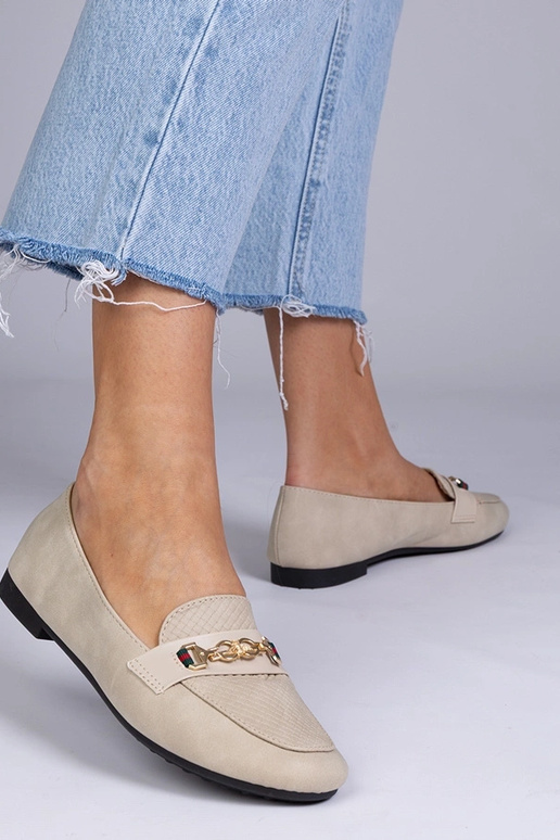 Liivakarva mati mokasiinid kuldse...