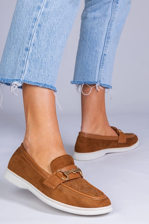 Rudid mokasiinid kunstnahast...