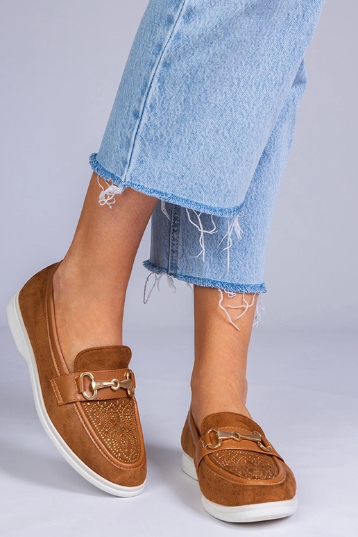 Rudid mokasiinid kunstnahast...