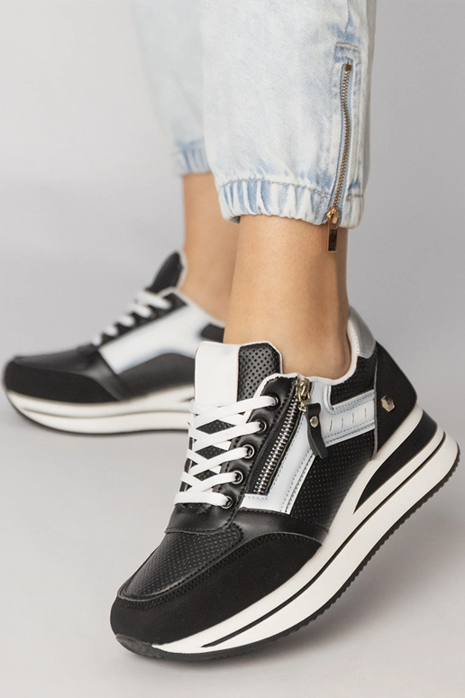 Mustad sportlikud jalanõud lukuga,...