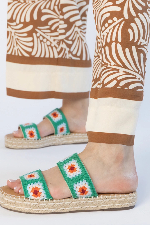 Rohelised espadrillide stiilis sussid...