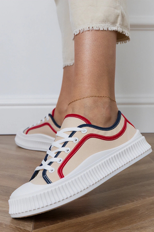 Kreemjad naiste platvormijalatsid,...