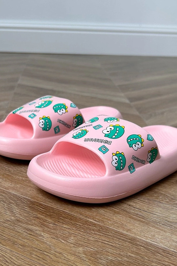 Roosad laste plätud mustritega Dinos 2