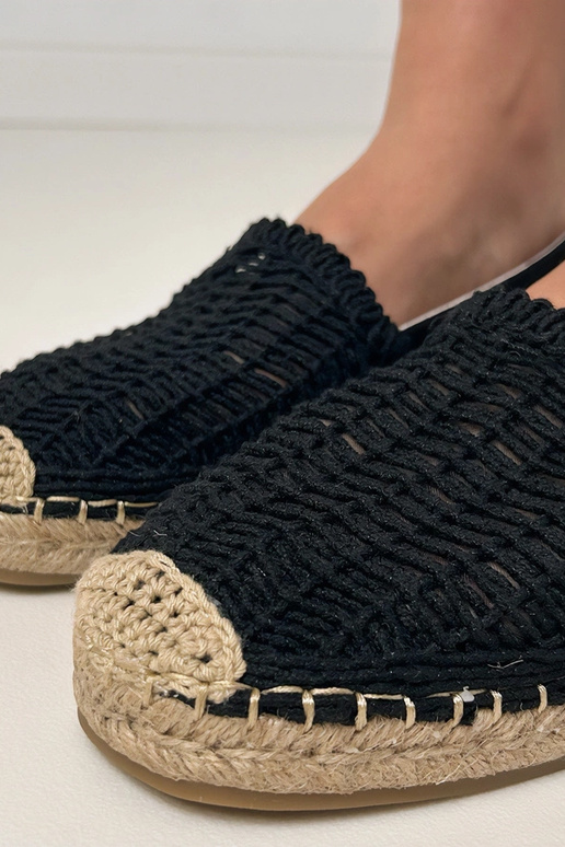 Mustad avatud espadrillid platvormil... Mustad avatud espadrillid platvormil...