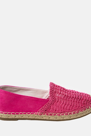 Roosad avatud espadrillid platvormil Plevis