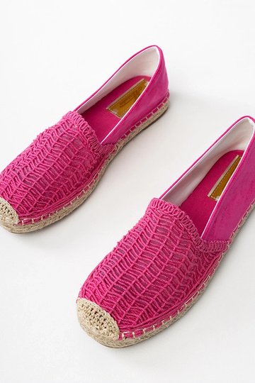 Roosad avatud espadrillid platvormil Plevis 2