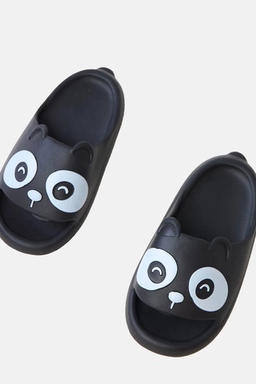 Mustad laste sussid panda motiividega Ketti