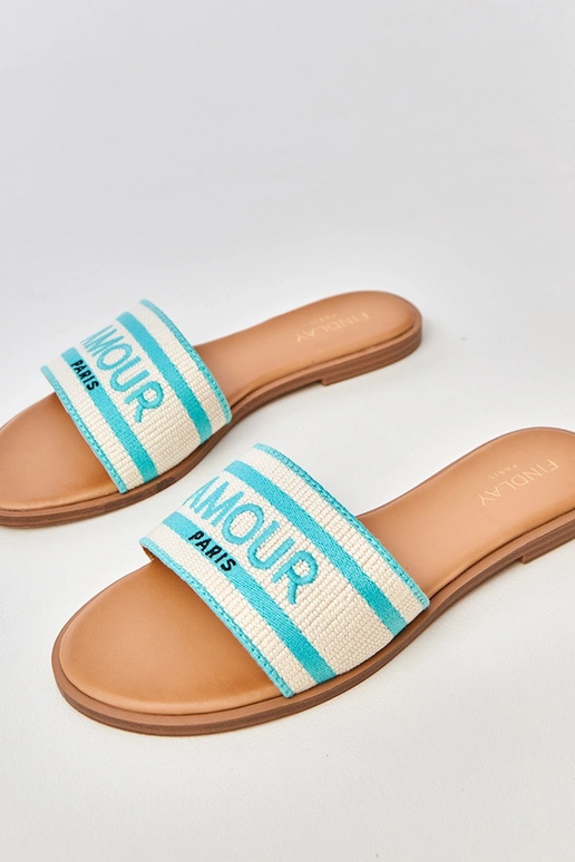 Sinised sussid tikitud rihmaga Fargiza