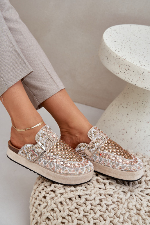 Kaunistustega Sussid platvormiga beeži värvi Terfitra