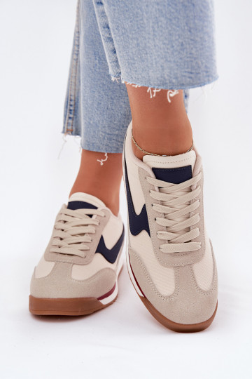 spordijalatsid Sneakers tüüpi jalanõud Pealiste omad beeži värvi Zerina